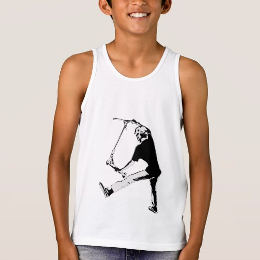 デッキグラブ – スタントスクータートリック Tシャツ (正面)