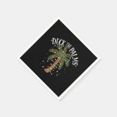 デッキザパームズトロピカルハワイクリスマスパームツリー スタンダードカクテルナプキン (角)