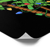 デッキザパームズトロピカルハワイクリスマスパームツリー ポスター (角)