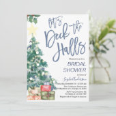 デッキザホールズウィンタークリスマスブライダルシャワー 招待状 (スタンド正面)