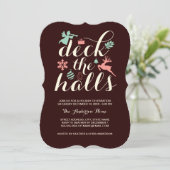 デッキザホールズクリスマスホリデイ招待状 招待状 (スタンド正面)