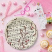 デッキザホールズシートミュージッククリスマス紙プレート ペーパープレート (パーティー)