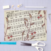 デッキザホールズシートミュージックティッシュペーパー 薄葉紙 (クラフト)