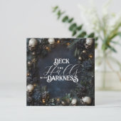 デッキザホールズダークネスゴシックスカルクリスマス シーズンカード (スタンド正面)
