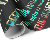 デッキザホールズフェスティバルカラフルグルーヴィモダン ラッピングペーパー (ロールコーナー)