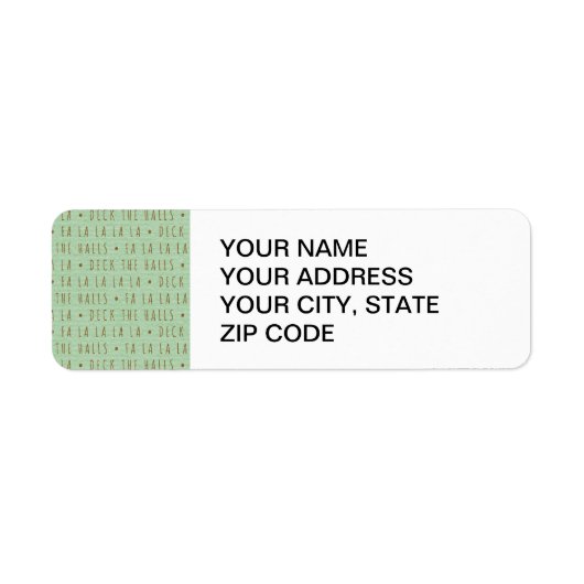 デッキザホールズホリデーパターン ラベル (正面)