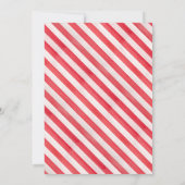 デッキザホールズポインセティシアクリスマスブライダルシャワー 招待状 (裏面)