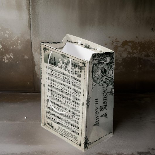 デッキザホールズミュージックシート抱き枕 ミディアムペーパーバッグ