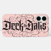 デッキザホールズモダンレタリング赤面ピンクブラック Case-Mate iPhoneケース (裏面 (横))