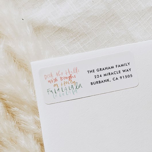 デッキザホールズ差出人住所 ラベル