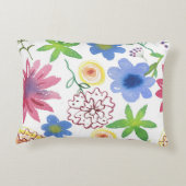 デッキチェアに赤い猫が寝ている枕 アクセントクッション (裏面)