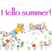 デッキチェアに赤い猫が寝ている枕 アクセントクッション