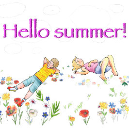 デッキチェアに赤い猫が寝ている枕 アクセントクッション