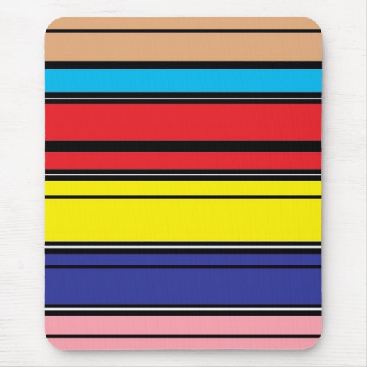 デッキチェアのプリントのmousepad マウスパッド (正面)