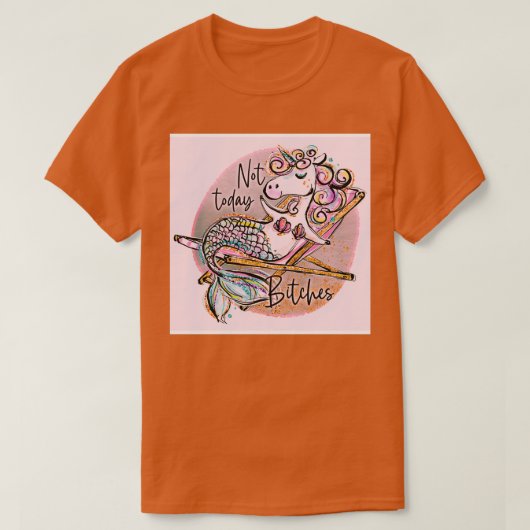 デッキチェアリラックスのUnicorn Mermaid's Tシャツ (デザイン正面)