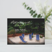 デッキチェパーソナライズされたアリタイアメント招待状 招待状 (スタンド正面)