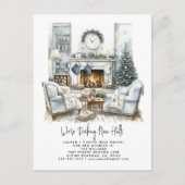 デッキニューホールズエレガントウォーターカラーホリデイ 案内ポストカード (正面)