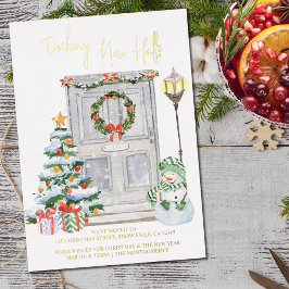 デッキニューホールズドア番号ゴールドフォイルクリスマス 箔シーズンカード