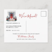 デッキニューホールズニューホームレッドドアホリデームービング 案内ポストカード (裏面)