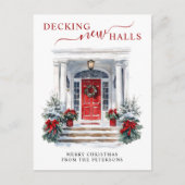 デッキニューホールズニューホームレッドドアホリデームービング 案内ポストカード (正面)