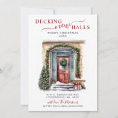 デッキニューホールズニューホームレッドドアホリデームービング 案内状 (正面)