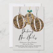 デッキニューホールズヒョウ印刷ツリーオーナメント シーズンカード (正面)