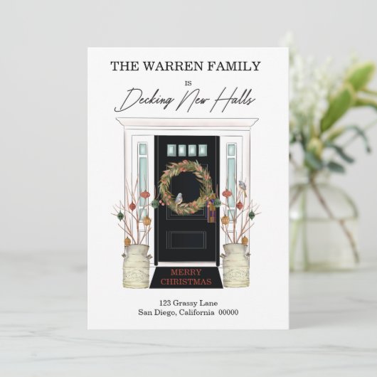 デッキニューホールズファームハウスクリスマスフォトムービング 案内状 (スタンド正面)