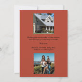 デッキニューホールズファームハウスクリスマスフォトムービング 案内状 (裏面)