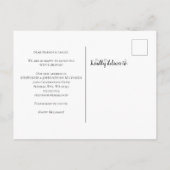 デッキニューホールズホリデームービングアナウンス ポストカード (裏面)