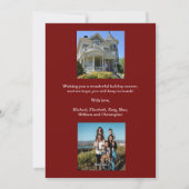 デッキニューホールレッドドアクリスマスフォトムービング シーズンカード (裏面)