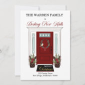 デッキニューホールレッドドアクリスマスフォトムービング 案内状 (正面)