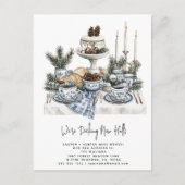 デッキニューホール素朴ウォーターカラーパインホリデイ 案内ポストカード (正面)