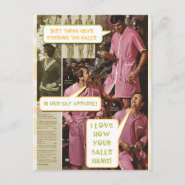 デッキホールおもしろいで陽気なクリスマスの郵便はがき シーズンポストカード