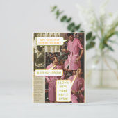 デッキホールおもしろいで陽気なクリスマスの郵便はがき シーズンポストカード (スタンド正面)