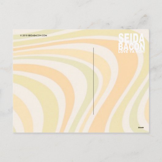 デッキホールおもしろいで陽気なクリスマスの郵便はがき シーズンポストカード (裏面)