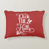 デッキホールズタイポグラフィホリデーズ アクセントクッション (正面)