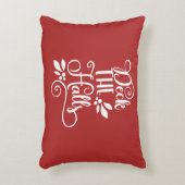 デッキホールズタイポグラフィホリデーズ アクセントクッション (正面(垂直))