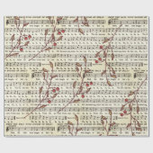 デッキホール楽譜の包装紙 ラッピングペーパー (フラット)