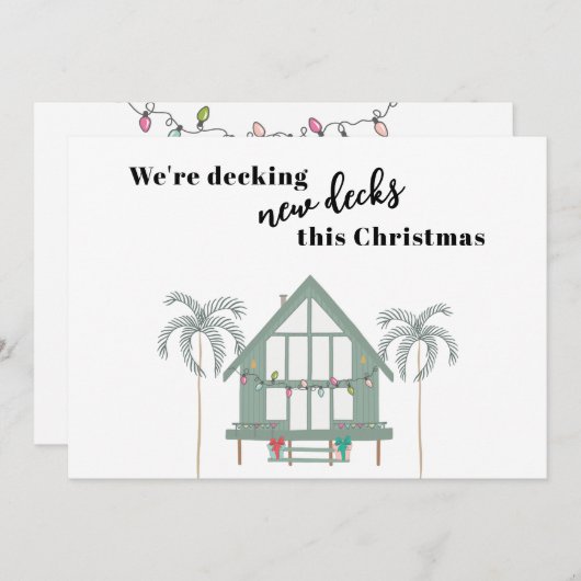 デッキングニューデックスビーチハウスパームスホリデームービング 案内状 (正面/裏面)