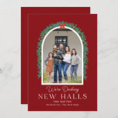 デッキングニューホールズ引っ越しアナウンスホリデーカード シーズンカード (正面/裏面)