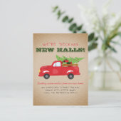 デッキングニューモダンホールズレッドトラックホリデームービング 案内ポストカード (スタンド正面)