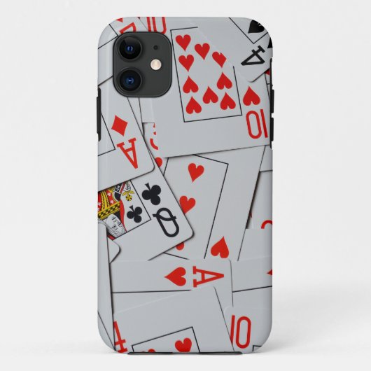 デッキ散乱トランプ、 Case-Mate iPhoneケース (裏面)