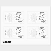 デッキ・オブ・カード・結婚式の引き出物・ステッカー 長方形シール (シート)