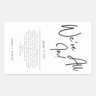 デッキ・オブ・カード・結婚式の引き出物・ステッカー 長方形シール