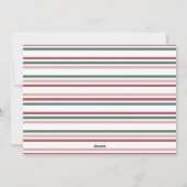 「デッキ・ザ・ホールズ」のクリスマス ホリデー カード (裏面)