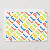 デッキ・ザ・ホールズ クリスマスピックルボール子供誕生日 サンキューカード (裏面)