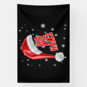 デッキ・ザ・ホールズ スノーコレクション 4x6 ビニールバナー 横断幕 (縦)