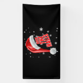 デッキ・ザ・ホールズ スノーコレクション 4x8 ビニールバナー 横断幕 (縦)