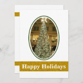 「デッキ・ザ・ホールズ」フラットホリデーカード シーズンカード (正面/裏面)