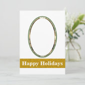 「デッキ・ザ・ホールズ」フラットホリデーカード シーズンカード (スタンド正面)